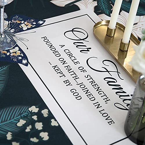 Nappe lavable en tissu rectangulaire imperméable et anti-tache - 6