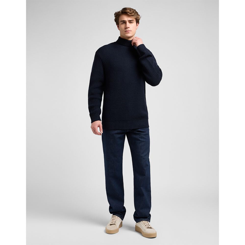 Lee Heavy Turtle Neck Felpa Uomo (Pacco da 1)