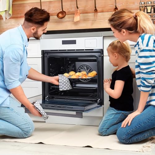 Image of Garvee 24 Inch Built-in Steam & Convection Oven with 8 Cooking Functions, 108 Smart Recipes, 2.5 Cu.ft Stainless Steel Convection Oven with Enamel Cavity, Touch Control, Stepless Temperature Adjus