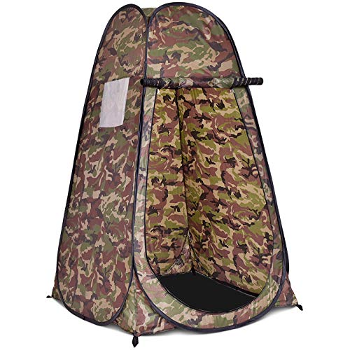 RELAX4LIFE Tente de Douche Pop up, Cabine de Toilette Portable avec Sac de Transport, Tente Instantanée pour Vestiaire, Plage, Camping, Pêche, 120x120x190CM...