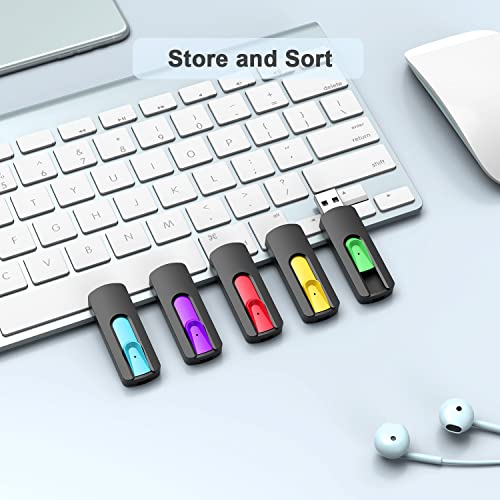 Image of Aiibe 64GB Flash Drive 3.0 5 Pack USB Flash Drives 64GB Thumb Drive USB Drive High Speed Upgraded 110MB /s USB 3.0 Memory Stick USB Stick 64GB Jump Drives (Cyan, Green, Purple, Red, Yellow)