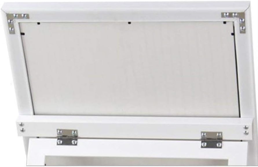 Desktop Vanity Mirror Folding Shrink Mirror Floor Mirror (Color : White)