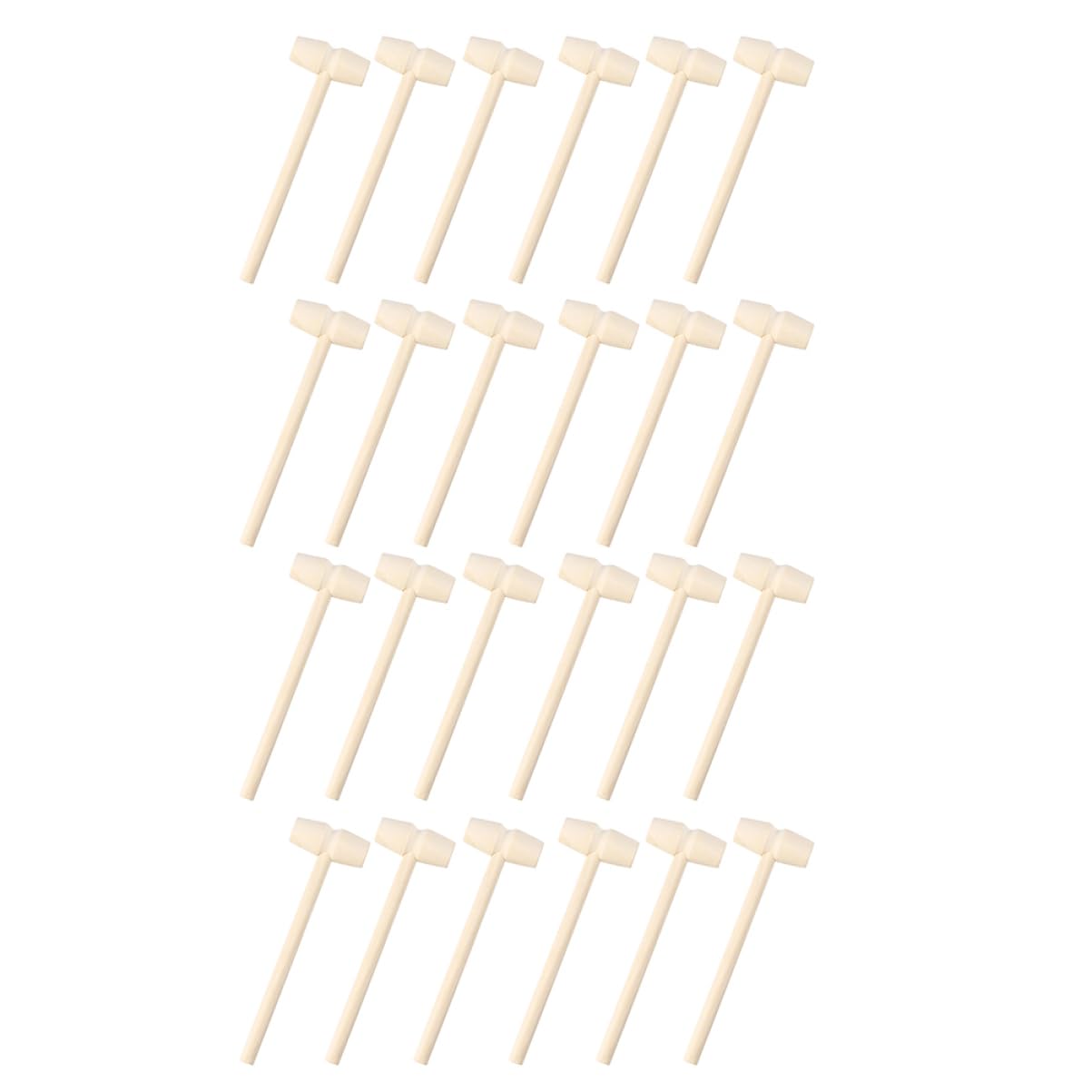 Kisangel 30Pcs Wooden Mallets Educational for Safe Hitting Hammer for Creative Play Fine Motor Skills Development for Boys