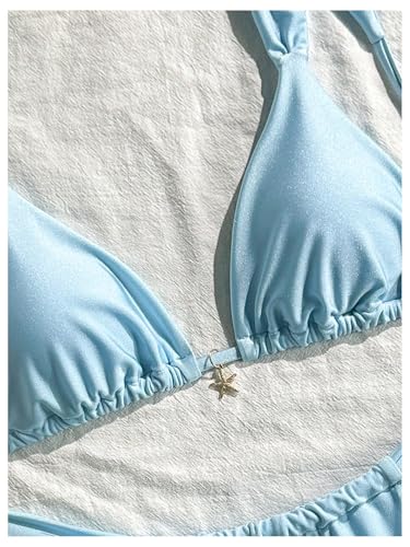 WDIRARA Women's 2 Piece Bikini Set Triangle Thong Swimsuit Bathing Suit3