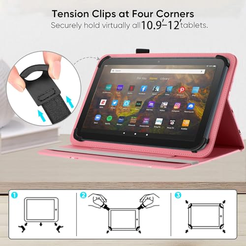 Étui universel pour tablette Android 11" housse 10,5 11,5 pouces protection tactile noire