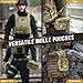 OneTigris MOLLE Pouch, Tactical Admin Pouch Belt EDC Tool Organizer Zippered Utility Waist Pack 8