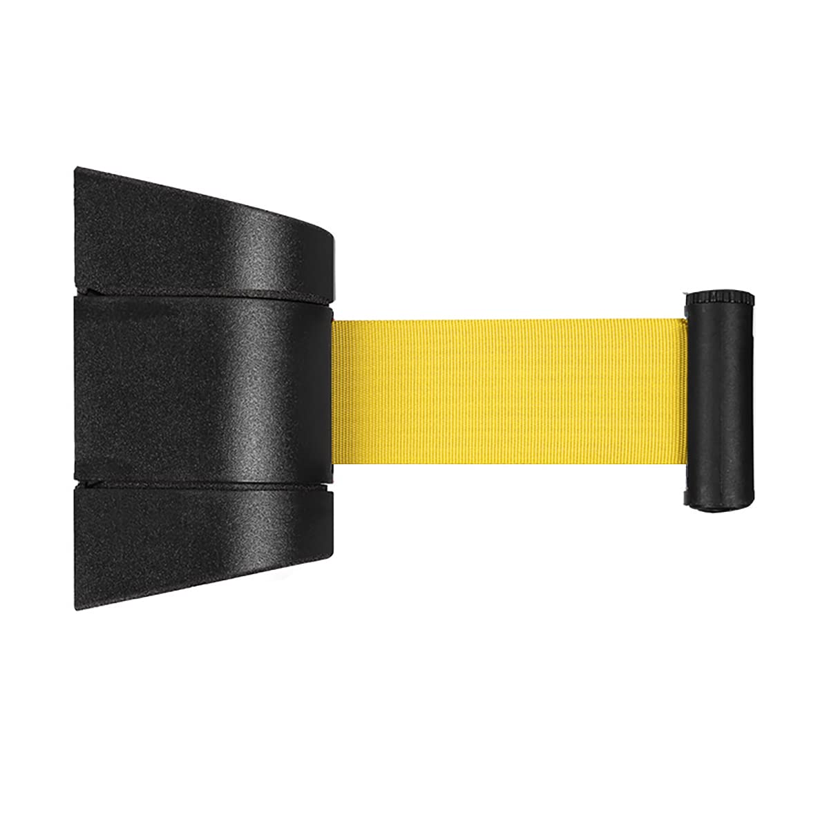 Système de corde de sécurité mural rétractable en ABS jaune pour aéroports, événements, écoles – Solution robuste et de contrôle de la foule – 10,7 m