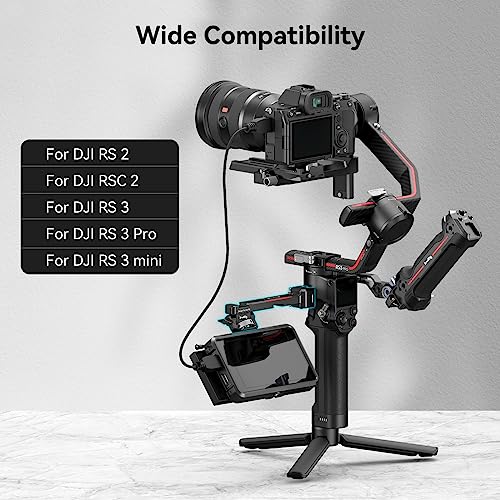 Suporte ajustável para monitor de câmera da Smallrig, com grampo da NATO para DJI RS 2/RSC 2-3026