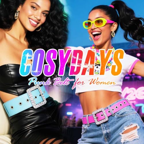 COSYDAYS Rhinestone Belt Silver Sparkly Y2K Jeans Belts Cowgirl Bling for Women3