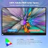 NexiGo 4K Portable Monitor 17.3 Inch, 400 Nits, FreeSync, 100% Adobe RGB, HDR IPS Display, Dual Speakers Eye Care Screen with OTG Expansion, for Laptop PC/MAC/Console/PS5, VESA & Smart Cover