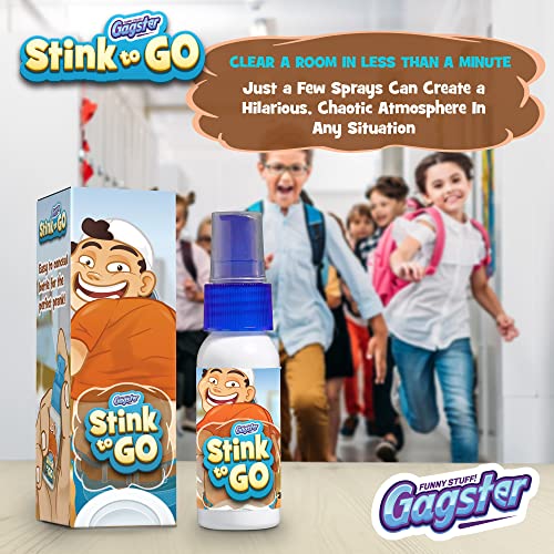 Gagster Stink Spray - Extra Strong Smell Funny Gag Liquid - Prank Your Friends, Make Them Run And Laugh, Clear A Room In Seconds - Super Potent Stink Bomb Toy - Practical Joke Gift For Kids #TOP2