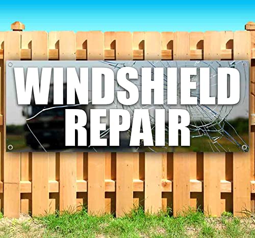 Windshield Repair Banner 13 oz | Non-Fabric | Heavy-Duty