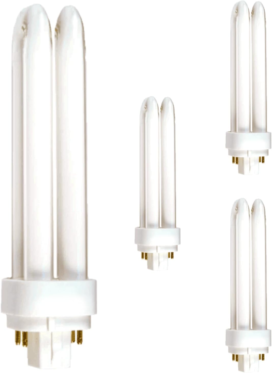 Diodesy- PLC-18W Double Tube Compact Fluorescent Light Bulb Replaces Sylvania 20668 and PL-C 18W/841/4P/ALTO 4 Pin G24Q-2 Base 4100K Cool White 1200 Lumens Pack of 4