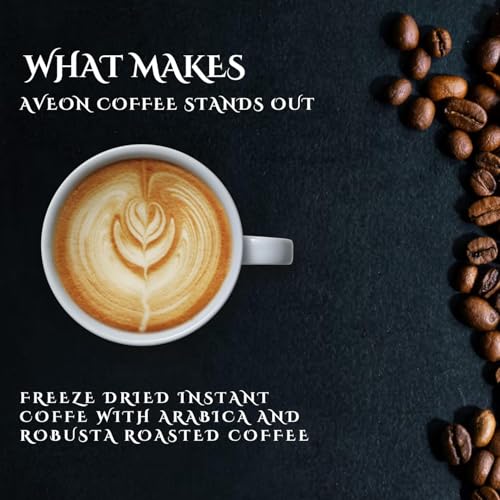 Image of Aveon Cafe Royale Instant Coffee 2 x 50g - Premium Freeze-Dried Blend | Rich Aroma & Smooth Flavor | Quick & Convenient Brew (Pack of 2)
