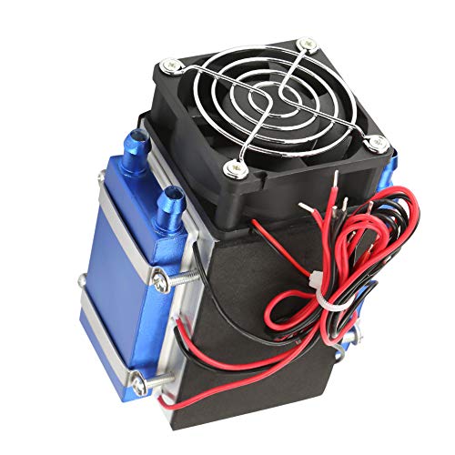 YWBL-WH Enfriador Semiconductor, Mini Unidad de Aire Acondicionado Portátil de 12 V con Circulación de Agua para Refrigeración de Mascotas y Disipación de Calor en Espacios Pequeños (4 pines)