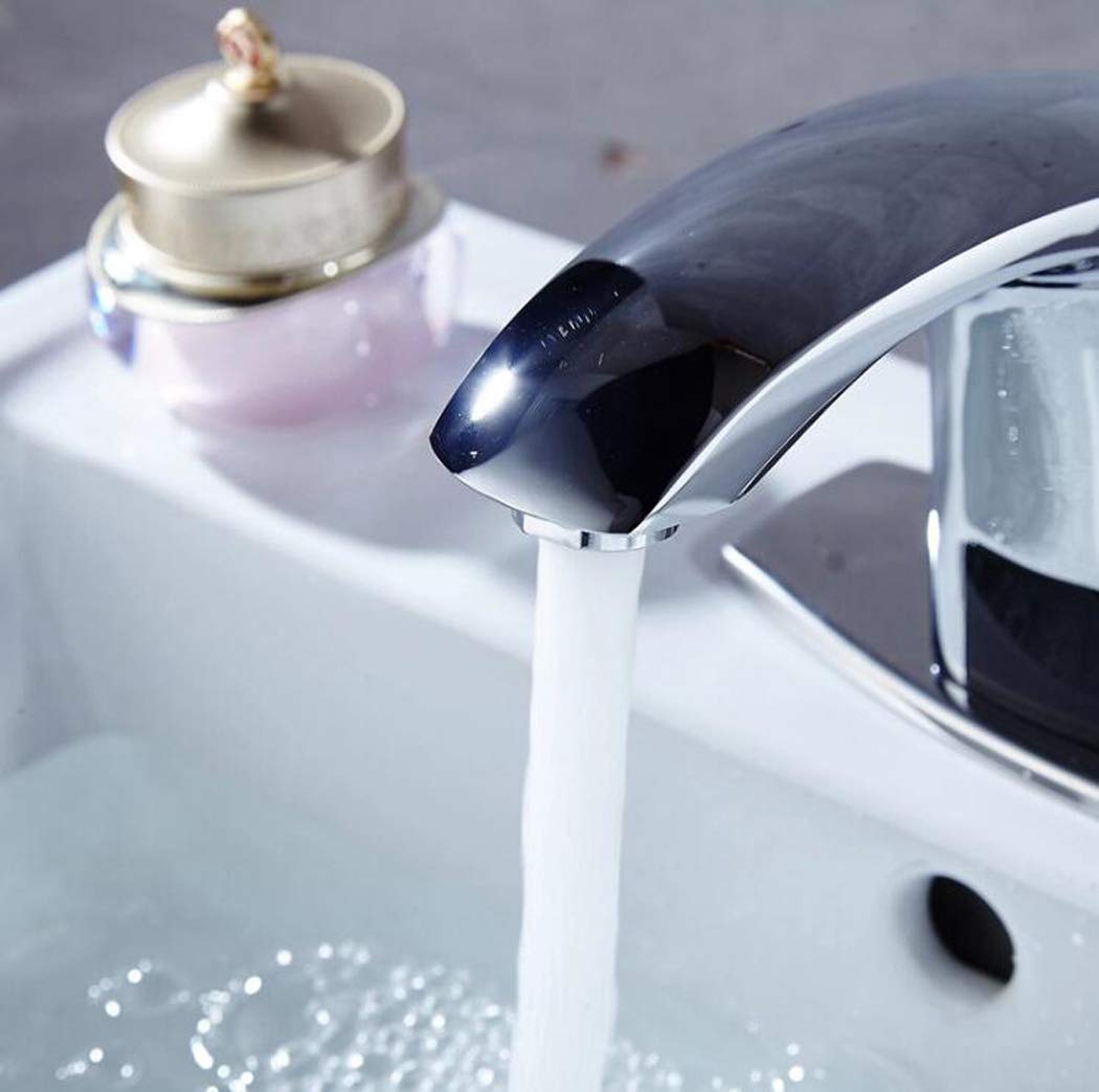 Robinet d'évier de salle de bain sans contact avec capteur automatique, robinet de cuisine électronique intelligent à détecteur de mouvement, robinet d'eau pour salle de bain, avec boîtier de commande