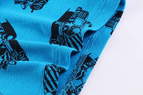 Huaer& Toddler Boys' 2-3 Pack Tank Tops (Blue Car, 4T) #TOP4