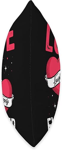 Miniatura 2 de Valentines's Day T-Shirt & Gift Apparel Love Laughter Happily Ever After for Valentine's Day Throw Pillow, 18x18, Multicolor