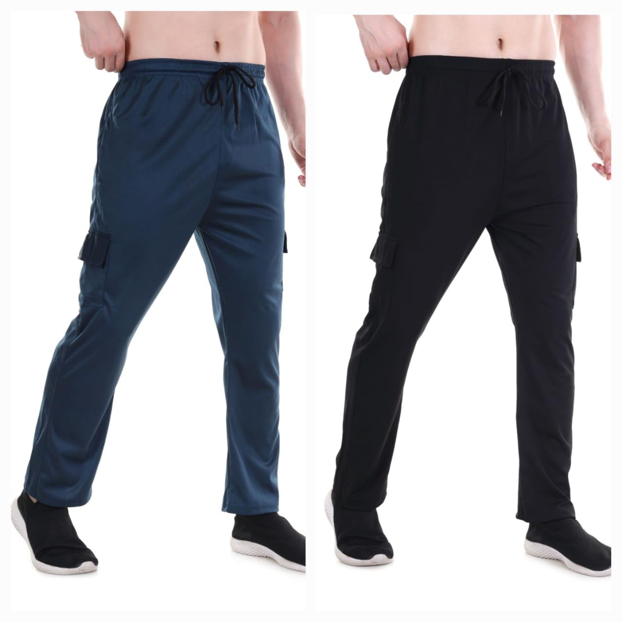 navii Men's Cargo Track Pant Lower Pack of 2 | Multi Pockets Lycra Stretch Fabric | Stylish & Comfortable Cargo Track Pant for Men's-picture-20