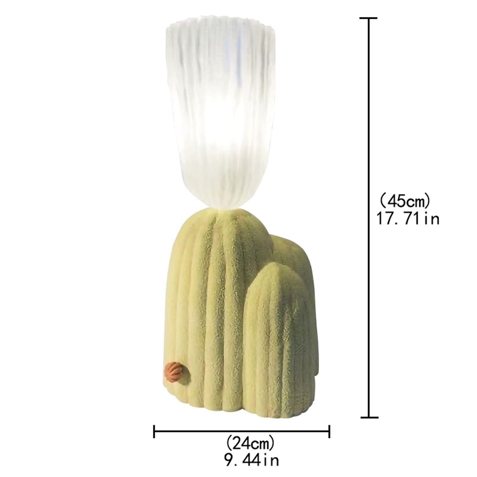 YSJNGF biurkowa LED Kaktus stołowa Pokój dziecięcy Lampka nocna lampka nocna Sypialnia biurkowa Szklany klosz Żywica Korpus lampy E14 nadaje się do sypialni Pokój dziecięcy stołowa Lampka do