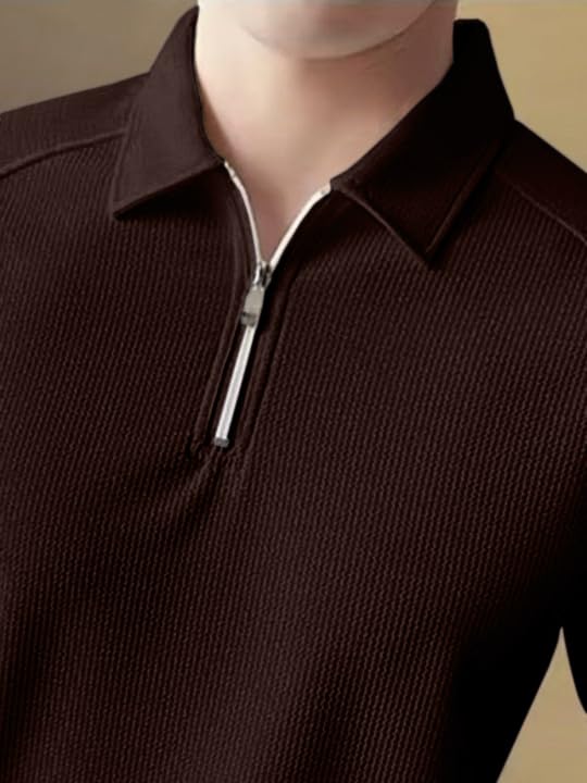 Image of GRECIILOOKS Tshirt for Man | T Shirt for Mans | Mens Tshirts | Polo T- Shirt for Mens | Half Sleeve Polo Neck Tshirt for Men (Available in Plus Sizes)