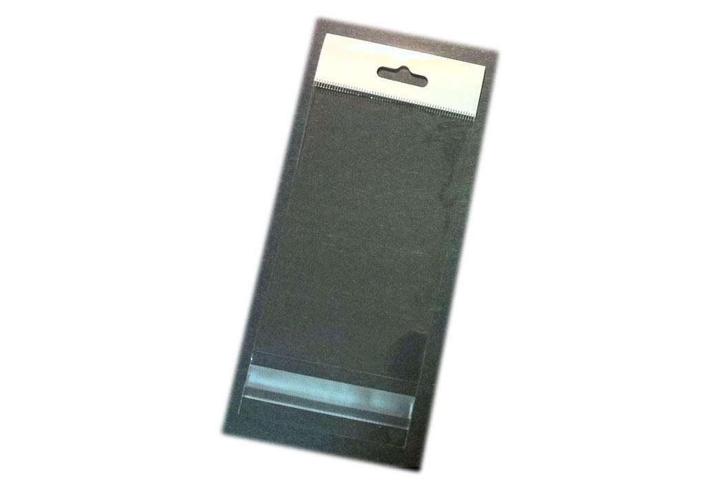 6x9 Hang TOP Clear Resealable Cello/Cellophane Bags w/Hanging Header - Pack of 100