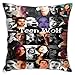 Teen-Wolf Tyler Posey Dylan Obrien - Funda de almohada con cremallera oculta para sofá, dormitorio, sala de estar, decoración del hogar (18 x 18 pulgadas)