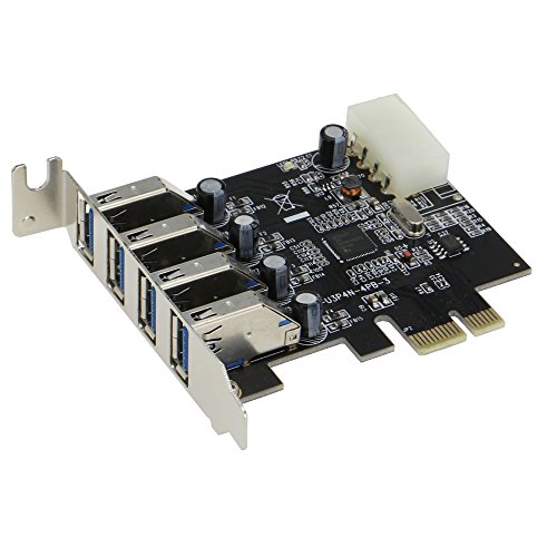 image for SEDNA - PCI Express 4 Port (4E) USB 3.0 Adapter - with Low Profile Bra