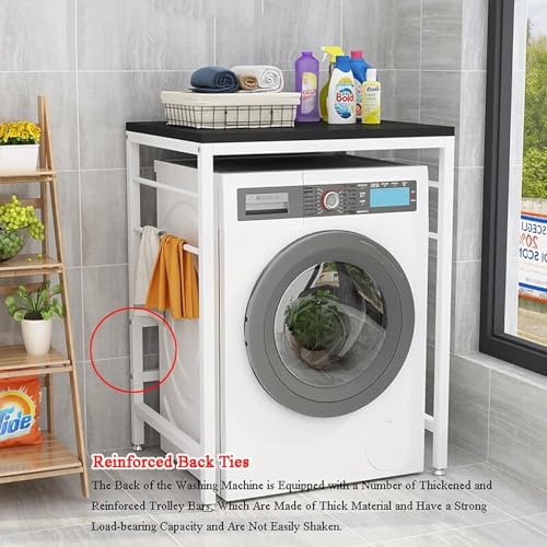 Lavadora y secadora sin espacio solucionado con mueble columna baño blanco ck e y 5