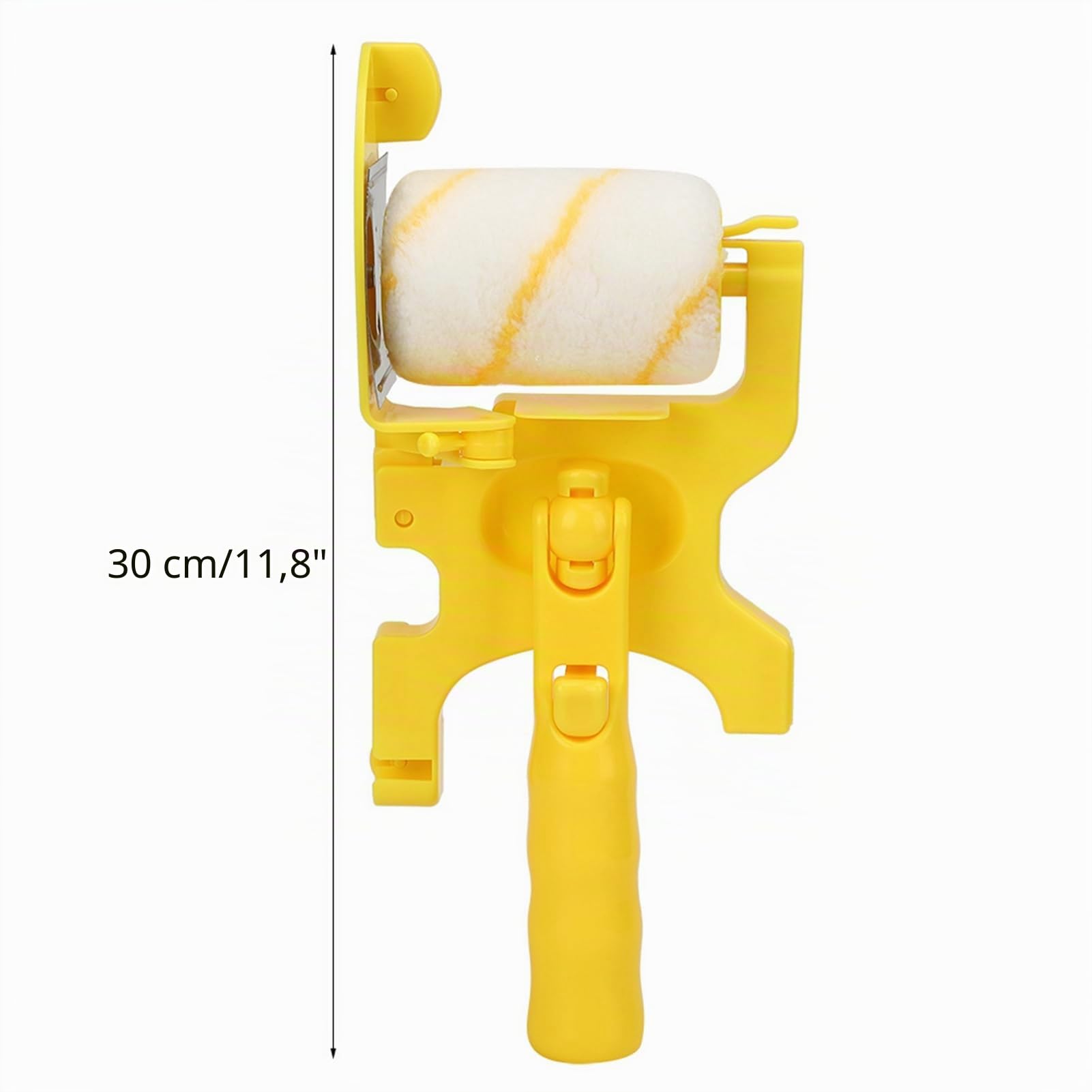 Bordeadora de rodillo de pintura, Kit de borde de pintura de mano con rodillo y brocha, Bordeadora de pintura portátil para la herramienta de seguridad de techo de pared de la sala de hogar, 30 x 12 x