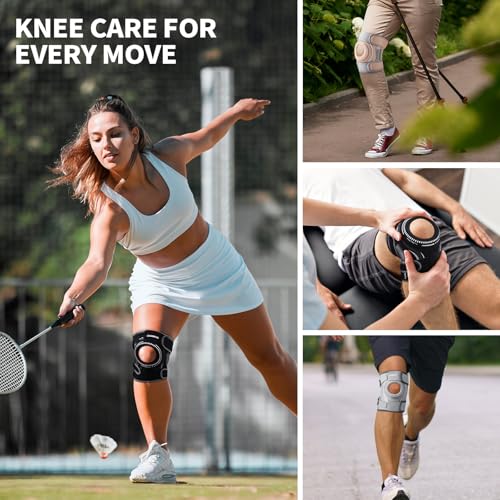Image of CAMBIVO Knee Brace with Stabilizers, Gel Pad & Open Patella for Men & Women