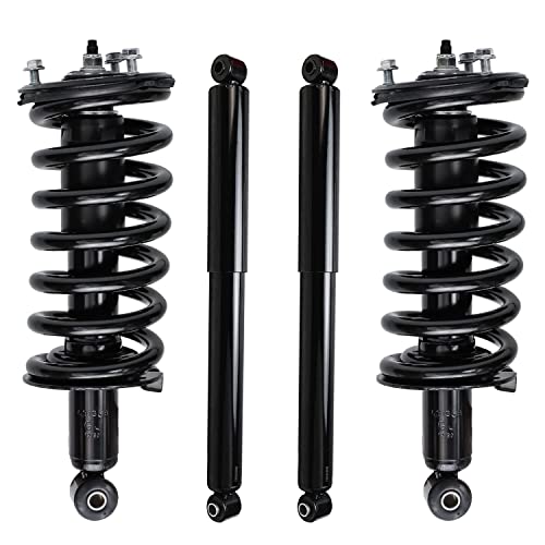 Image of Detroit Axle - Struts Shocks for 4WD 2004-2015 Nissan Titan [w /o Off Road Package] 2 Front Struts with Coil Spring 2 Rear Shock Absorbers 2005 06 07 2008 2009 2010 2011 2012 2013 2014 Replacement