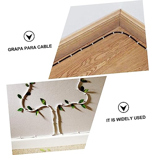 100 Pzs Clips Redondos para Cable de 8mm para Gestión de Cables Blanca | Material PE, No Corrosivo y Resistente a la Intemperie, Protege el Aislamiento, Adecuado para Uso en Exterior y Hogar miniatura 7