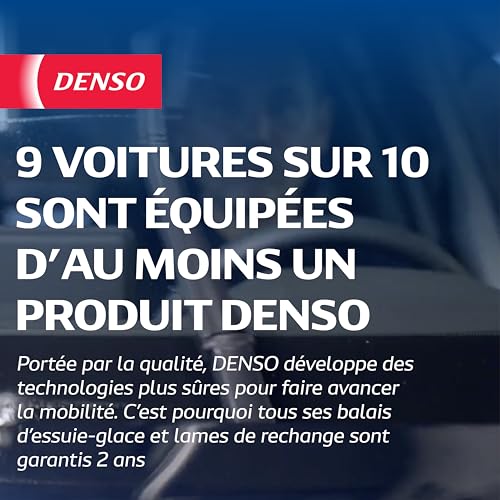 Balais d'essuie-glace plats DENSO anti-traces et silencieux - 3