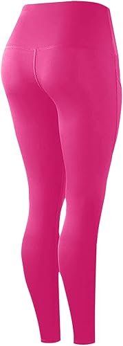 Miniatura 10 de Leggings de entrenamiento con bolsillos para mujer cintura alta control de abdomen estético negro levantamiento de cadera pantalones de yoga Negro -