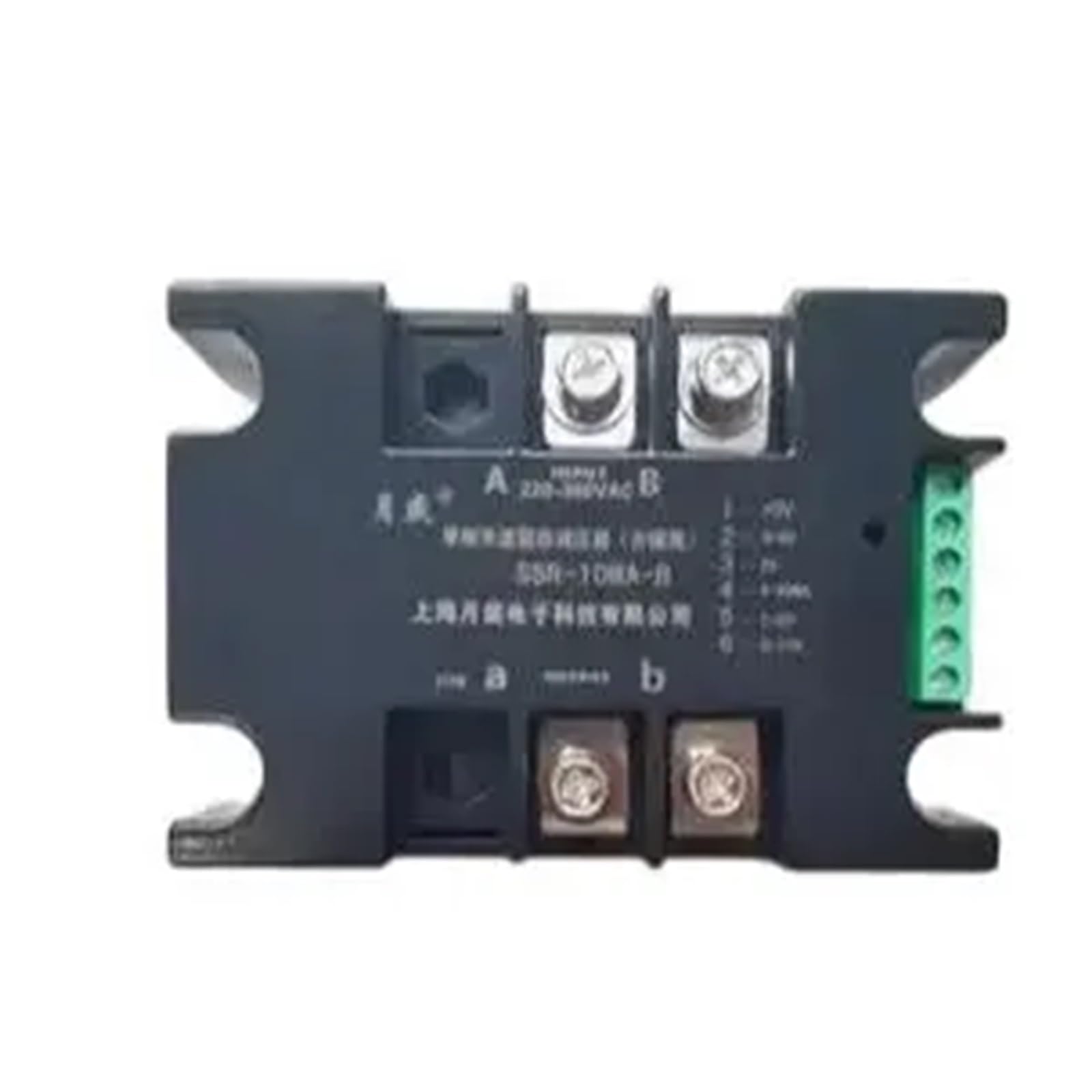 ZVQYSGIW Single-phase Fully Isolated Half-wave Thyristor Voltage Regulator, Solid State Voltage Regulating Module 40A Vibration Coil(SSR-10WA-B)