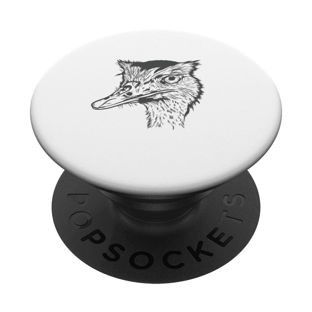 Ostrich Head Ratite Savannah PopSockets Standard PopGrip