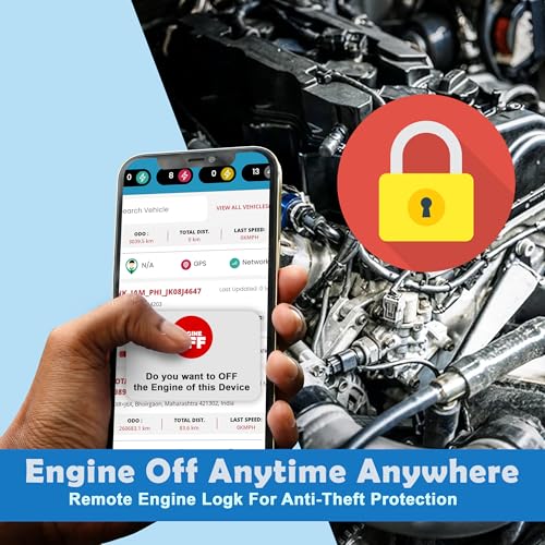 Image of Acumen Track Y300 GPS Tracker (Remote Engine Lock) Wired Hidden GPS Device for Bike car & Truck, EV with Location Tracking, Geo Fence Anti- Theft Alarm, One Year App Subscription