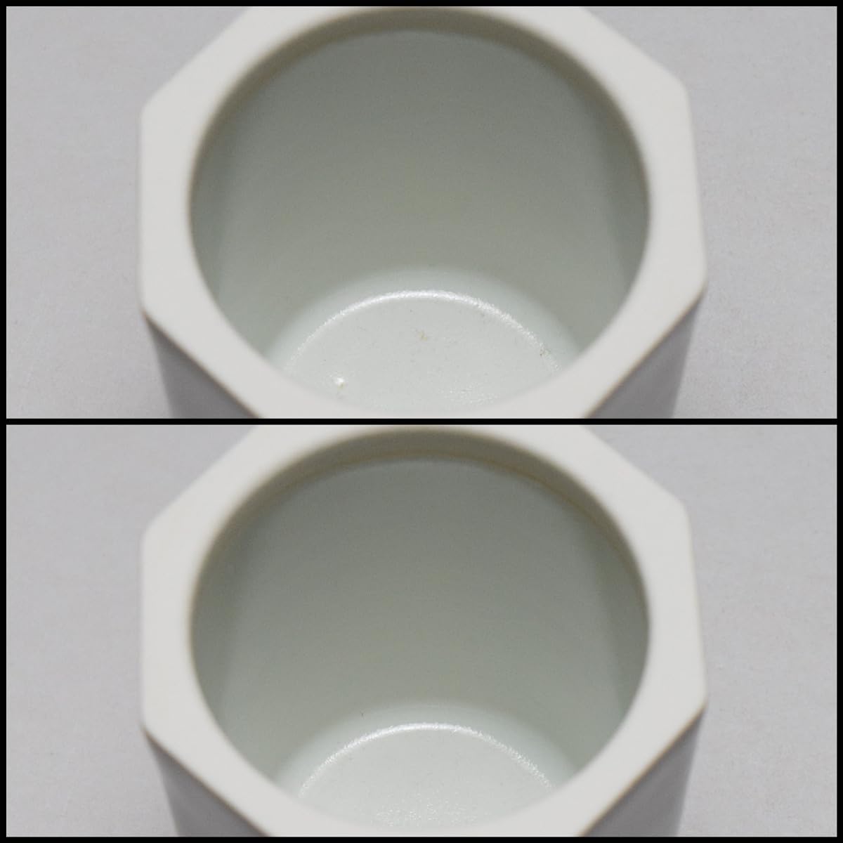 Amazon.co.jp: 柳元悦白磁面取蓋物共箱茶道具八角茶器小物入【c