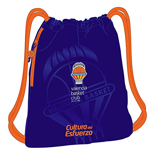 Safta- Valencia Basket Mochila Saco, Color Azul/Naranja, 220Xx110 Mm (M865)