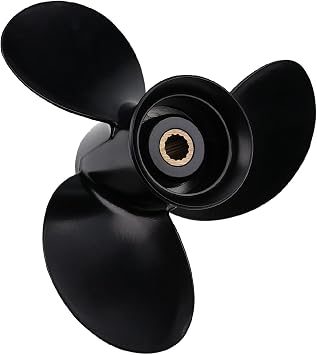 MARKGOO Propeller 9 1/4 X 9 Pitch 14 Spline Tooth for Mercury 4 Stroke Outboard 9.9 15 20 HP Boat Motor Engine Parts Aluminum Prop 9.25 X 9 RH 3 Blade 48-897750A11