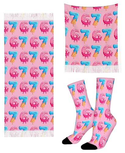 67 Ices Creams Socks & Scarf