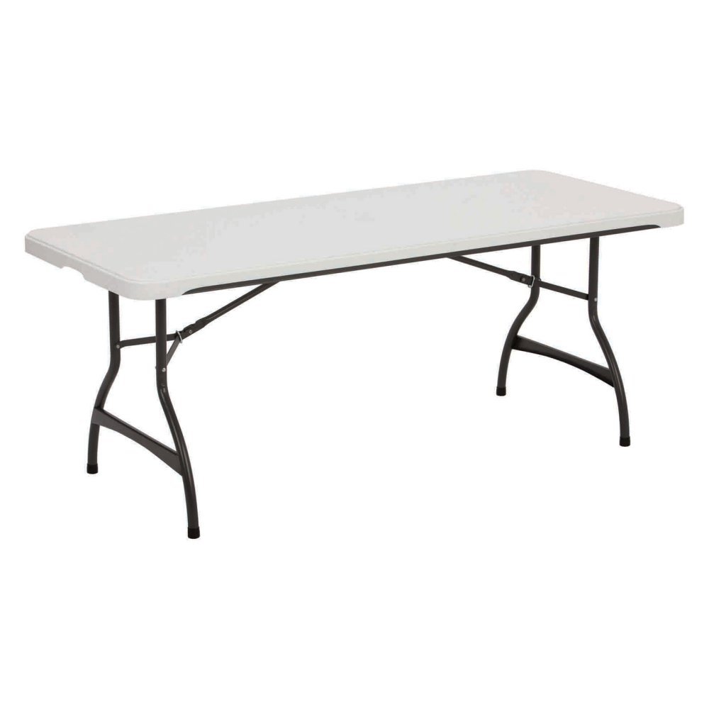 Lifetime 80306 Commercial Stackable Folding Table, 6 Feet, White