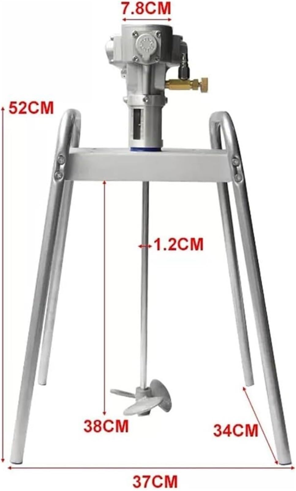 Miscelatore pneumatico automatico for vernice, miscelatore for rivestimento con piattaforma elevatrice da 5 galloni da 60 litri, con miscelatore a ruota for materiali di rivestimento di vernice