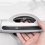 ホンダ 車用ドアハンドル プロテクター 保護 外装 シール 傷防止 ZR-V WR-V シビック ヴェゼル CR-V フリード グレイス バモス フィット オデッセイ CR-Z アコード 8枚 カー カーボン調シール カバー ステッカー 保護 傷防止 （ホンda）