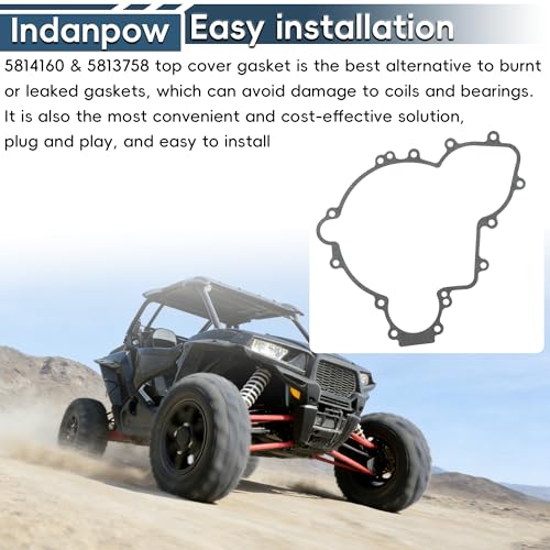 Image of 5814160 Cover Gasket Fits Models 900 and 1000 Ranger /RZR /RZR Pro | 2 Pack; Compatible with 5814160 & 5813758 Cover Gasket;Durable sealing to prevent leakage