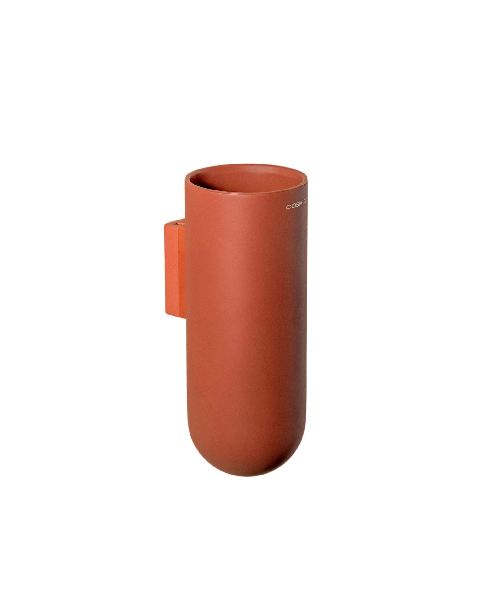 Cosmic Terracotta Wall Mounted Toothbrush Holder, Bathroom Tumbler, Brown, Award-Winning Design, Geyser Collection