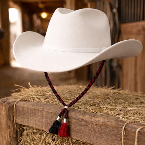 Image of Gamboa 100% Leather Hat Chin Strap for Men and Women Removable Hat Chin Cord for Cowboy and Sun Hats