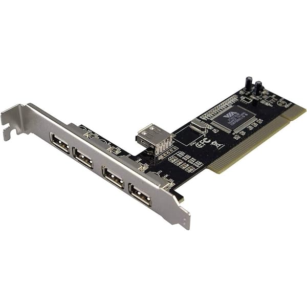 LOGILINK 4+1-Port USB 2.0 PCI Card, PCI, USB 2.0, ROHS, FCC, CE, 480 MBIT/S, Via VT6212L, PC, Mac