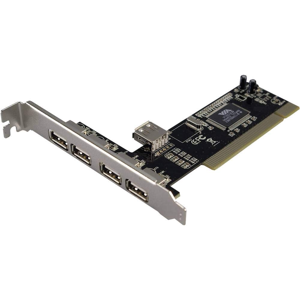 LogiLink USB 2.0 PCI-Schnittstellenkarte mit 4X externen Ports & 1x internen Port
